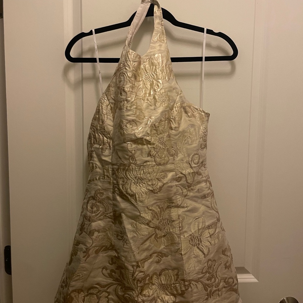 Pale Yellow Halter Dress